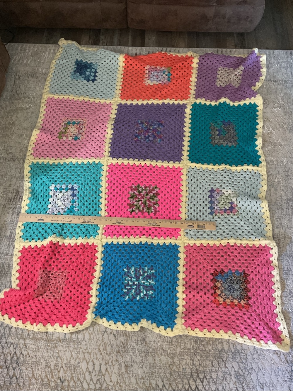 handmade crochet afghan lap throw blanket